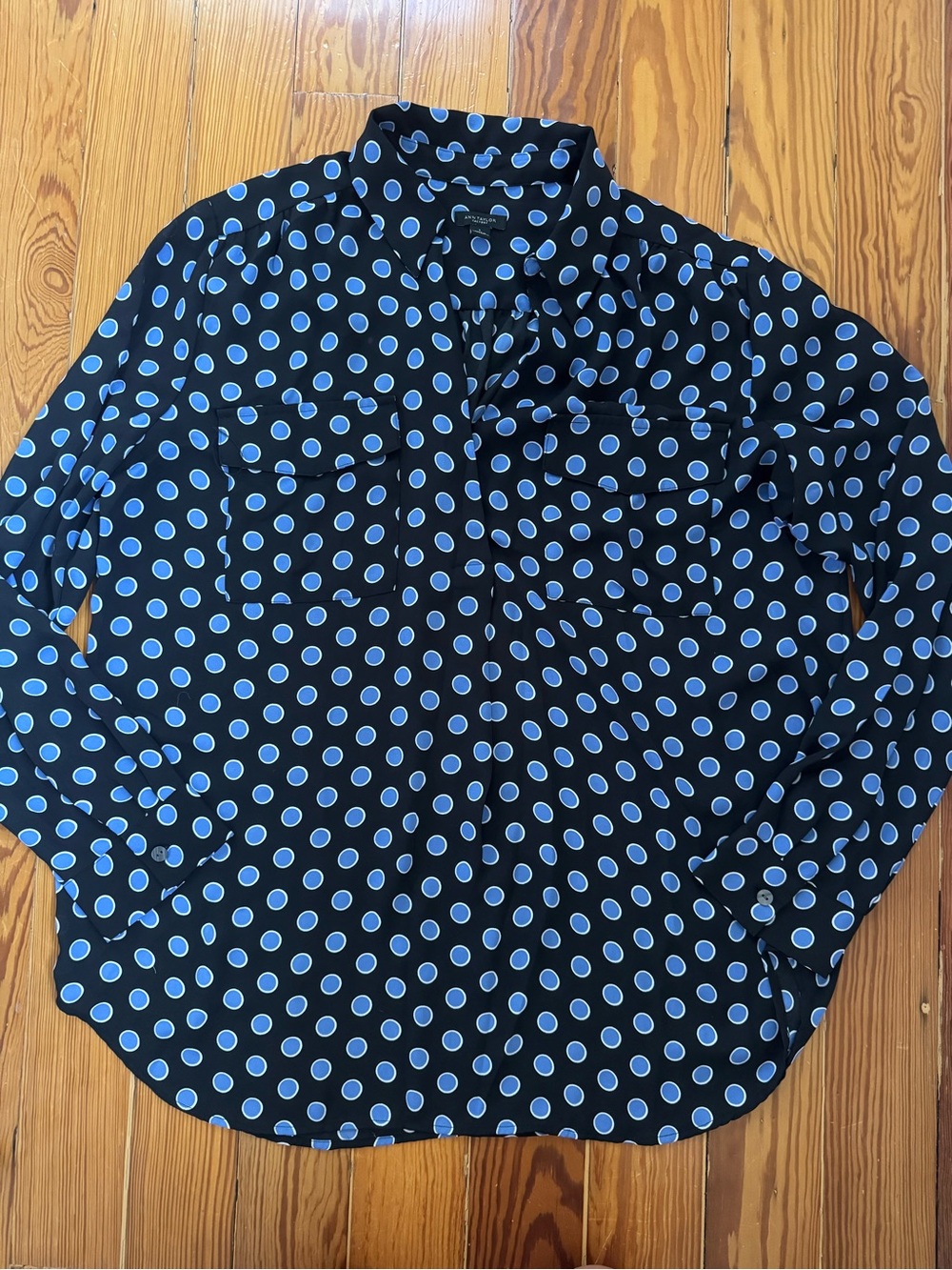 Ann Taylor Polka Dot Blouse